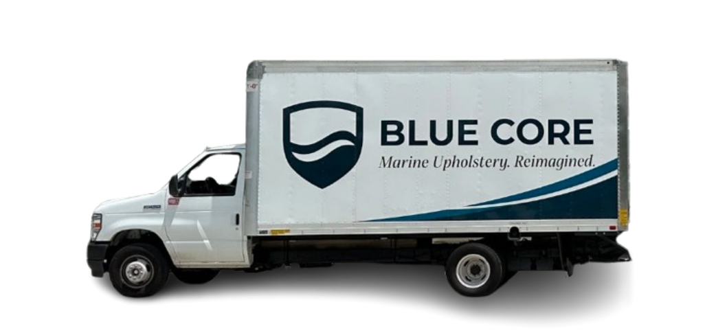 Blue Core Craft delivery truck